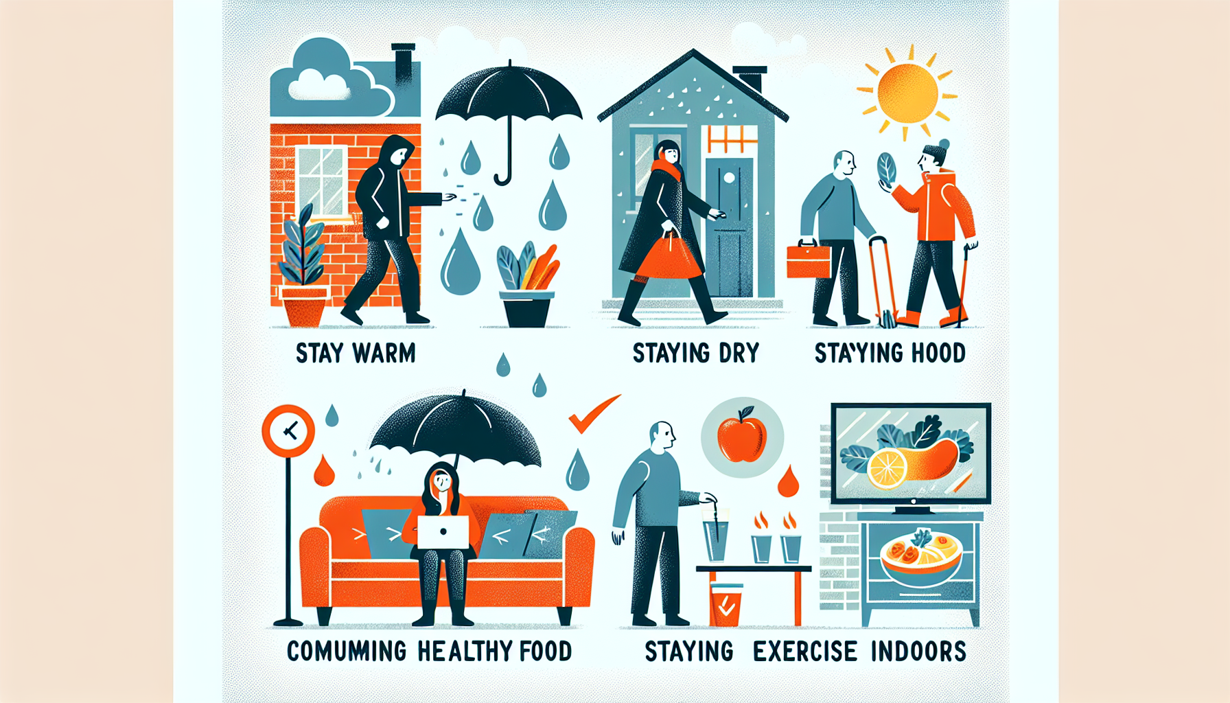 비 오는 날 꼭 알아야 할 건강 습관 5가지-첫번째