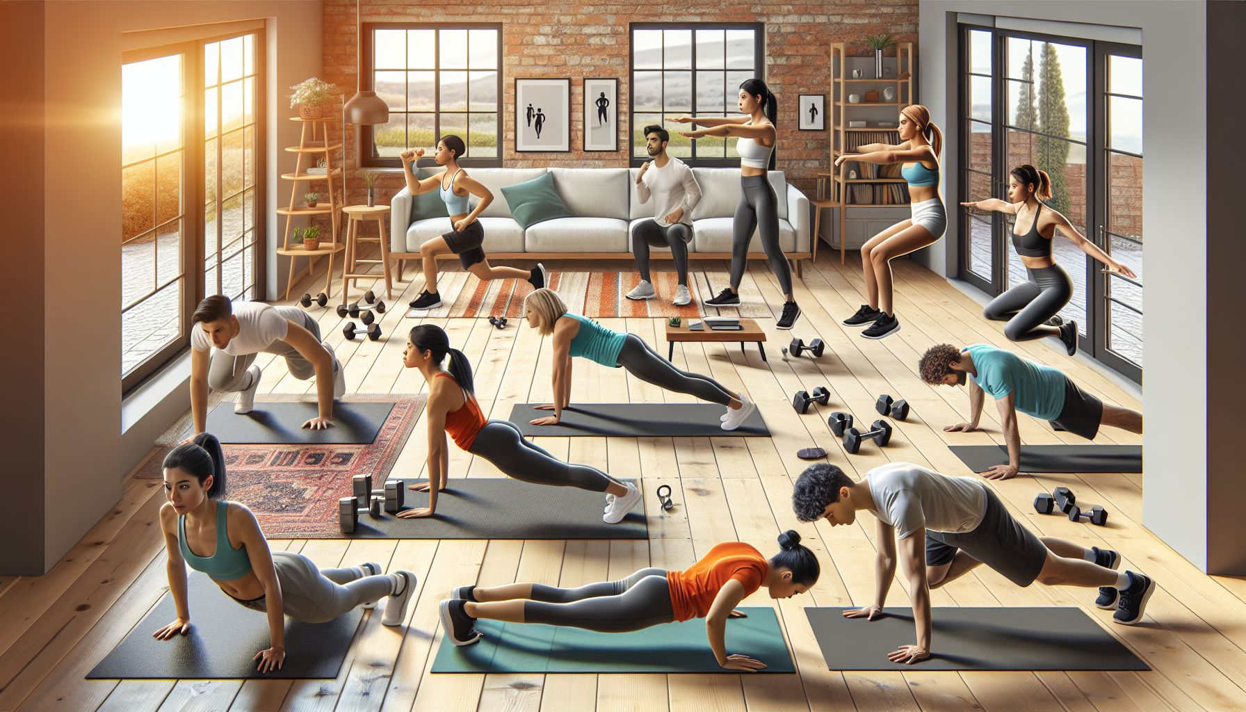 쉽게 따라하는 홈트레이닝 운동법-첫번째