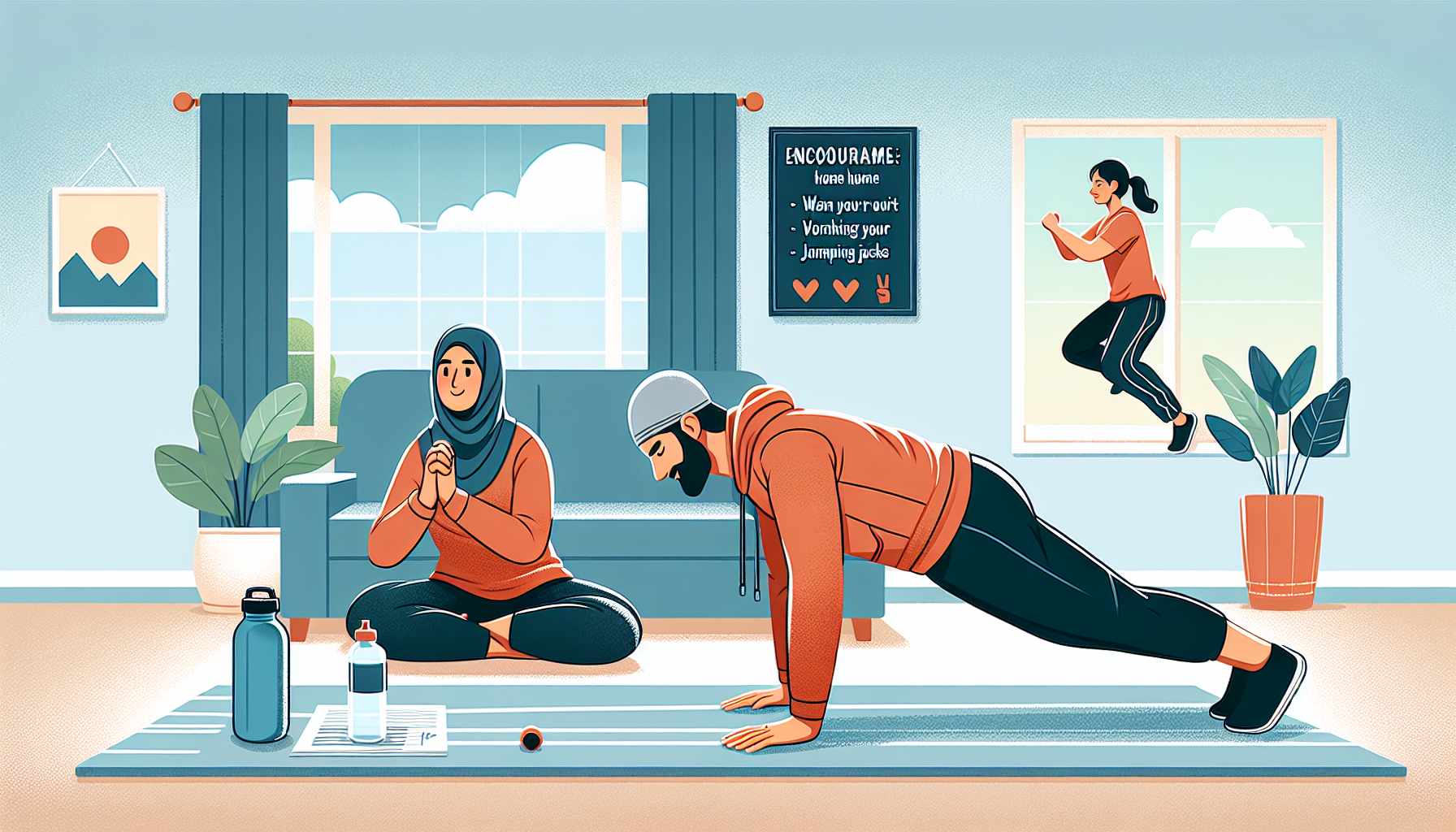 집에서 따라하는 간단 홈트레이닝 루틴-첫번째