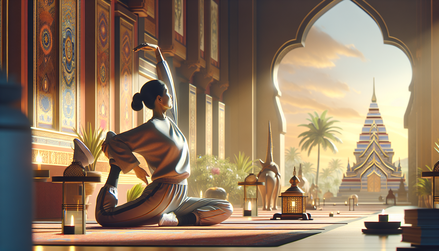 건강을 위한 아침 스트레칭 방법  
-첫번째