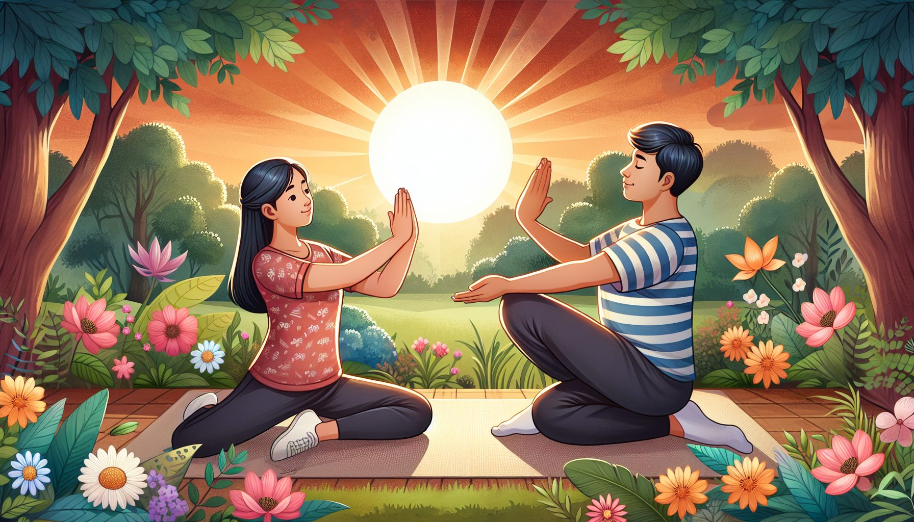 건강을 위한 아침 스트레칭 방법  
-두번째